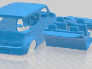 Nissan Cube 2010 Printable Car 3D-printmodel