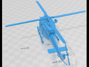 Bell 412 Police Copter Printable Helicopter 3D Print Model