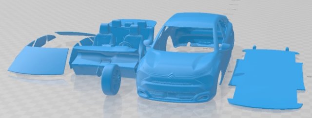 Citroen C4 2021 Printable Car 3D 프린트 모델 .c4d .max .obj .3ds .fbx .stl .blend