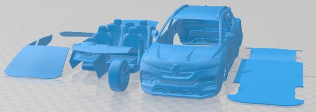Renault Kiger 2022 Printable Car 3D-printmodel .c4d .max .obj .3ds .fbx .stl .blend 
