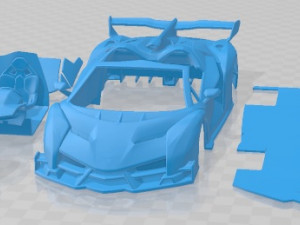 Veneno Roadster 2014 Printable Car Modelo de Impressão 3D
