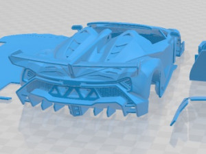 Veneno Roadster 2014 Printable Car 3D 프린트 모델
