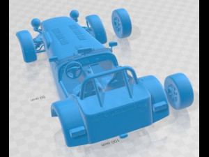 Caterham 7 Superlight R500 Printable Car 3D-Druckmodell
