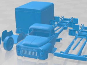 Gaz 52 Printable Truck 3D Print Model
