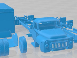 Gaz 52 Printable Truck 3D Принт Модель