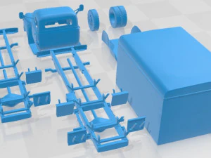 Gaz 52 Printable Truck 3D Print Model