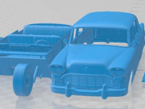 Checker Cab A8 Marathon 1966 afdrukbare auto 3D printmodel