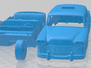 Checker Cab A8 Marathon 1966 Taxi Printable Car 3D प्रिंट मॉडल