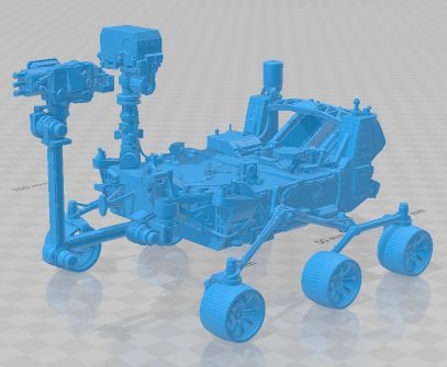 Perseverance Rover Printable Modelo de Impressão 3D .c4d .max .obj .3ds .fbx .stl .blend 