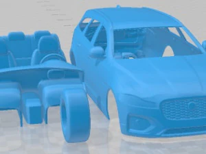 Jaguar XF Wagon 2021 Printable Car 3D Print Model