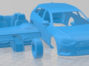 Audi A6 Avant 2019 Printable Car Modelo de impresión 3D