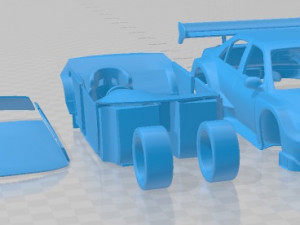 Peugeot 406 Race Printable Car Modelo de impresión 3D