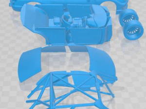 Peugeot 406 Race Printable Car 3D Print Model