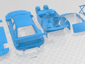 Peugeot 406 Race Printable Car 3D Print Model