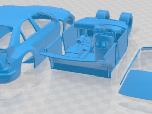 Peugeot 406 Race Printable Car Modelo de impresión 3D