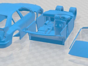 Peugeot 406 Race Printable Car 3D Print Model