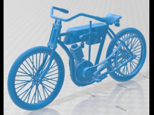 Harley Davidson 1908 Printable Motorbike 3D Print Model
