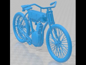 Harley Davidson 1908 Printable Motorbike 3D Print Model