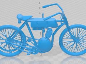 Harley Davidson 1908 Printable Motorbike 3D प्रिंट मॉडल