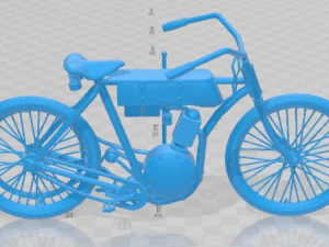 Harley Davidson 1908 Printable Motorbike 3D Print Model