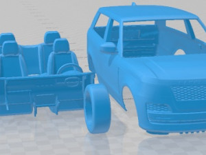 Range Rover SV Coupe 2019 Printable Car 3D Baskı Modeli