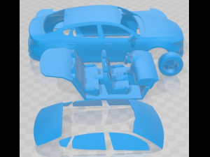 Kia Cadenza 2020 Printable Car Modelo de Impressão 3D
