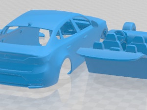 Kia Cadenza 2020 Printable Car Modelo de Impressão 3D