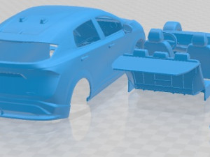 Nissan Ariya 2021 Printable Car Modelo de Impressão 3D