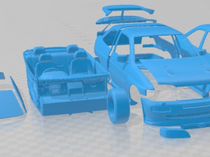 Escort RS Cosworth 1992 Printable Car Model Cetak 3D