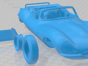 Jaguar XKSS 1957 - V20 Printable Body Car Modelo de Impressão 3D