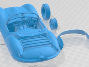 Jaguar XKSS 1957 - V20 Printable Body Car Modelo de Impressão 3D