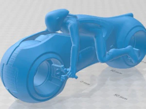 Tron Bike Light Cycle afdrukbare motorfiets 3D printmodel