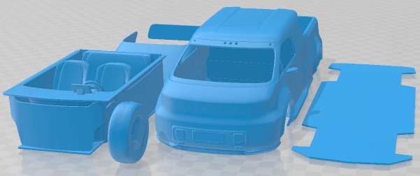 Neuron EV T One 2022 Printable Car 3D 打印模型 .c4d .max .obj .3ds .fbx .stl .blend 