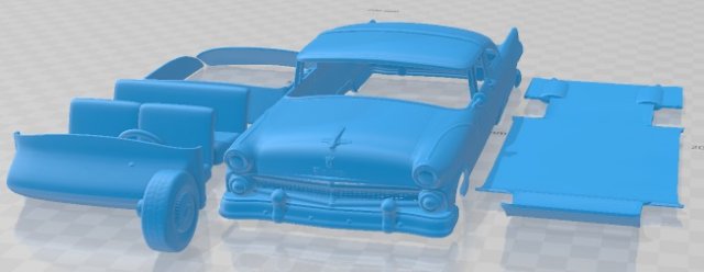 Crown Victoria 1955 Printable Car Modèles 3D en vedette .c4d .max .obj .3ds .fbx .stl .blend 