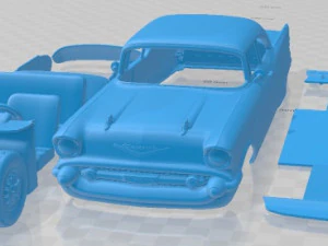Chevrolet Bel Air Sport Coupe 1957 Printable Car 3D Print Model