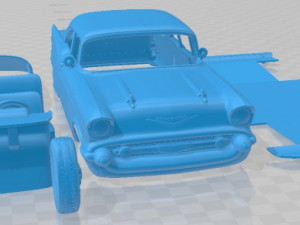 Chevrolet Bel Air Sport Coupe 1957 Printable Car 3D 打印模型