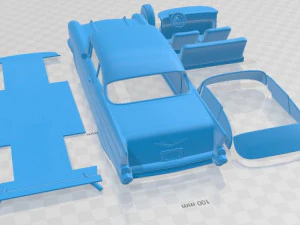 Chevrolet Bel Air Sport Coupe 1957 Printable Car 3D Print Model