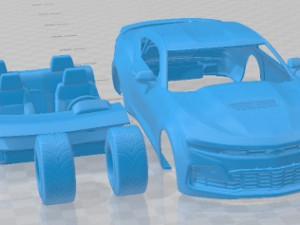 Chevrolet Camaro RS 2019 Printable Car Modelo de Impressão 3D