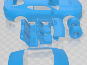 Chevrolet Camaro RS 2019 Printable Car Modelo de Impressão 3D