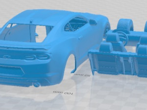 Chevrolet Camaro RS 2019 Printable Car Modelo de Impressão 3D