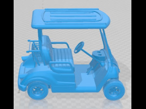 Yamaha Golf Car Printable Modelo de Impressão 3D
