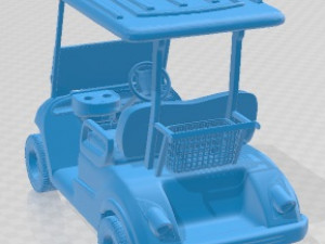 Yamaha Golf Car Printable Modelo de Impressão 3D