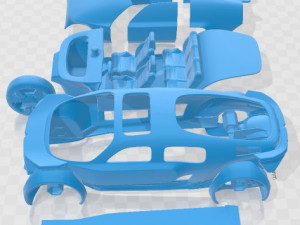 Citroen 19 19 Concept 2019 Printable Car 3D 打印模型