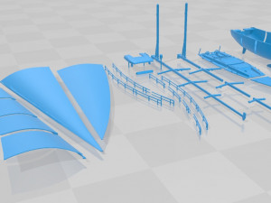 Hanse 675 Yacht Printable Model do druku 3D