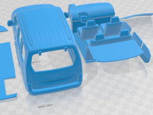 Citroen Berlingo 2019 Printable Car 3D 打印模型