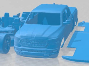 Автомобіль Dodge RAM 1500 Limited 2019 для друку 3D Принт Модель