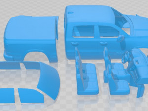 Dodge RAM 1500 Limited 2019 Printable Car 3D Print Model
