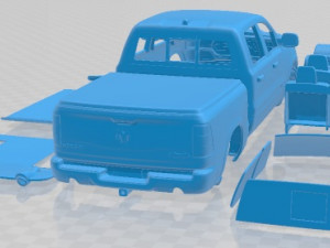 Dodge RAM 1500 Limited 2019 Printable Car 3D Print Model