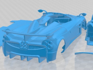 Pagani Huayra Tricolore 2021 Printable Car Modello di stampa 3D