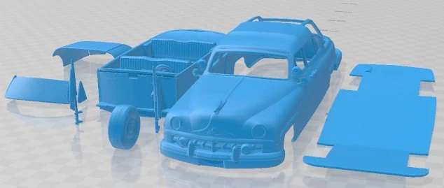 Lincoln Cosmopolitan Presidential Limousine 1950 Printable Car 3D Print Model .c4d .max .obj .3ds .fbx .stl .blend 